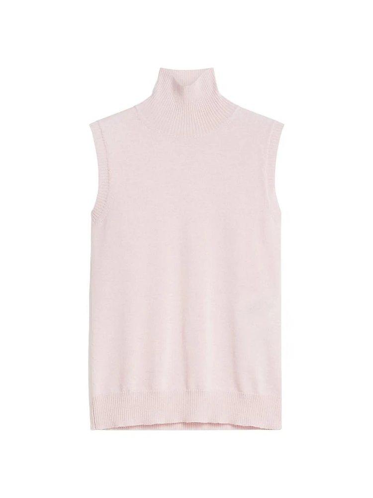 Turtleneck Wool Sweater Tank