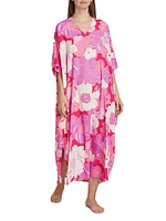 Croisette Abstract Floral Cover-Up Caftan