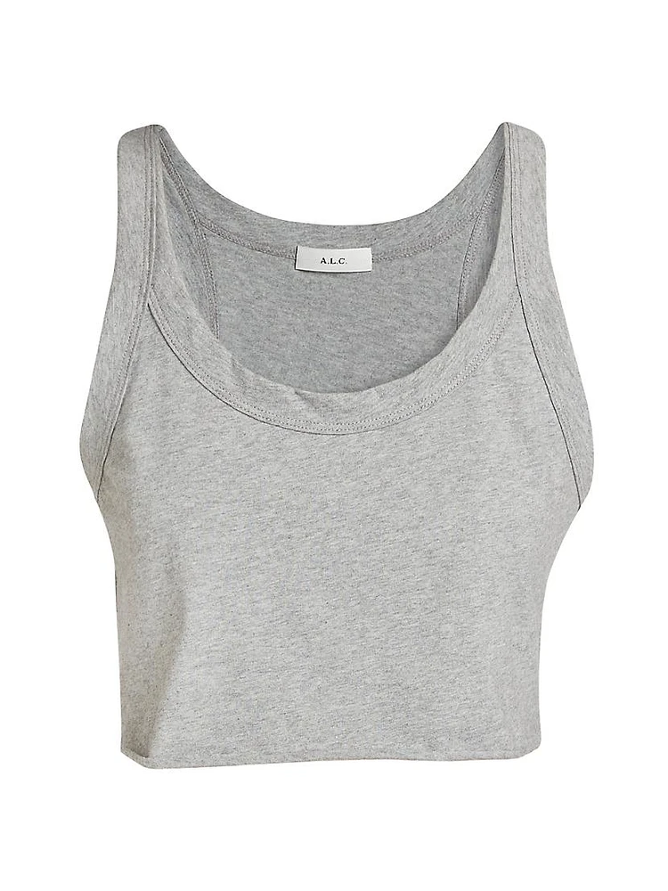 Halsey Cotton Cropped Tank