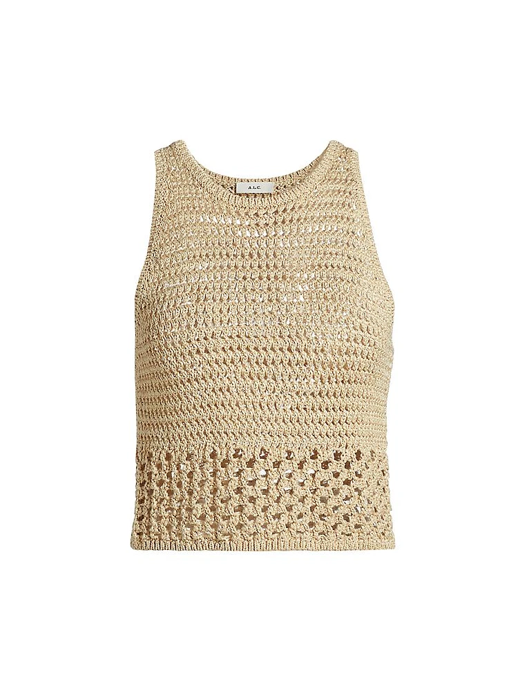 Brayden Crochet Crop Tank