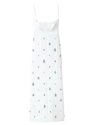 Alana Crystal-Embellished Midi-Dress