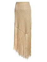 Leona Crochet Fringe Maxi Skirt