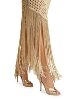 Leona Crochet Fringe Maxi Skirt