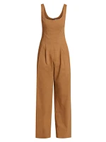 Isabel Linen-Blend Pleated Jumpsuit