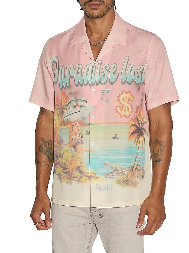 Paradise Lost Graphic Camp Shirt