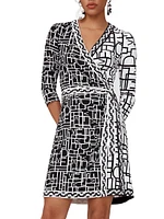 Hera Logo & Chain-Link Mini Wrap Dress