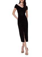 Stephen Ruched Midi-Dress