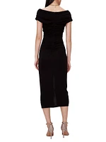 Stephen Ruched Midi-Dress