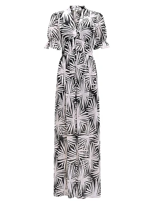 Erica Abstract Maxi Shirtdress