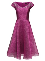 Kit Jacquard Cocktail Dress