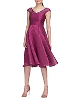 Kit Jacquard Cocktail Dress