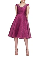 Kit Jacquard Cocktail Dress