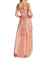 Florian Embellished Taffeta Gown