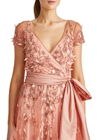 Florian Embellished Taffeta Gown