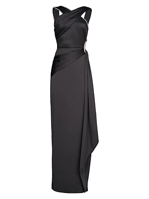 Cressida Halter Column Gown