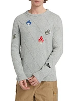 Vices Intarsia Cashmere Sweater