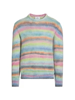 Painted Lines Cashmere Crewneck Sweater