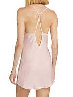 Odette Lace-Embroidered Satin Chemise