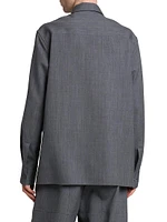 Wool Button-Front Shirt