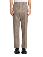 Wool Shadow Plaid Trousers