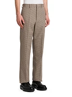 Wool Shadow Plaid Trousers