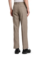 Wool Shadow Plaid Trousers