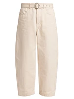 Belted Cotton Trousers