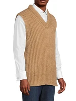 Mohair-Wool Sweater Vest