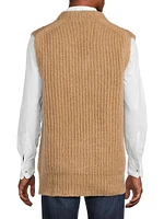 Mohair-Wool Sweater Vest