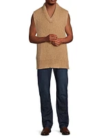 Mohair-Wool Sweater Vest