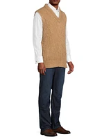 Mohair-Wool Sweater Vest