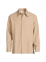 Sharp Wool Garbardine Shirt