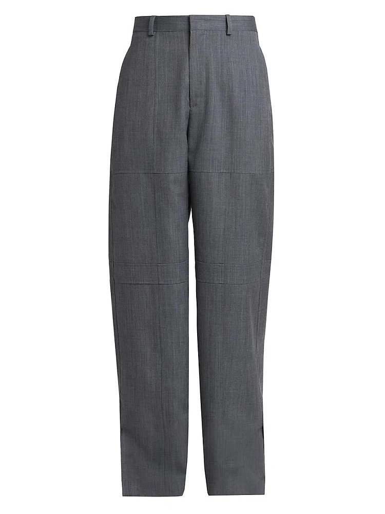 Wool Split-Hem Trousers