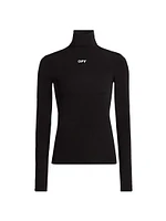 Off-Stamp Second-Skin Turtleneck Top