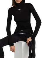 Off-Stamp Second-Skin Turtleneck Top