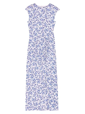 Patterned Midi Dress