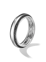 Beveled Band Ring 18K White Gold