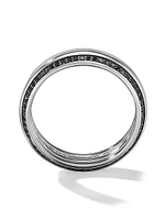 Beveled Band Ring 18K White Gold