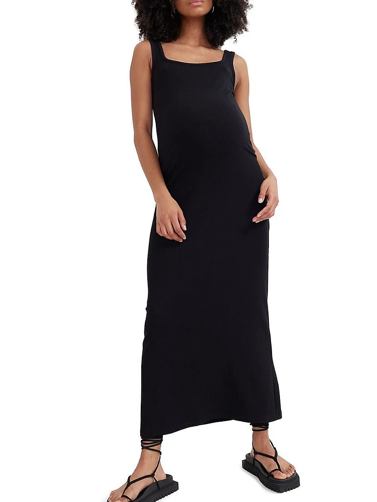 The Long Body Maternity Maxi Tank Dress