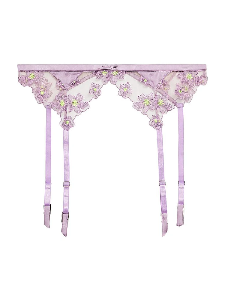 Petal Embroidery Garter