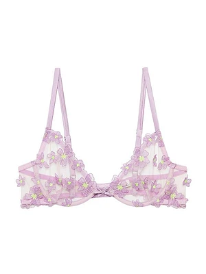 Petal Embroidery Demi Bra