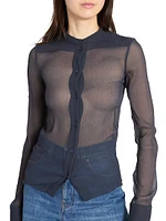 Sheer Silk Blouse