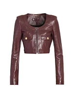 Leather Crop Jacket