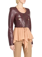 Leather Crop Jacket