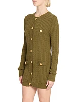 Cotton Cable-Knit Minidress