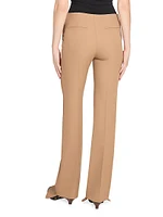 Wool Pintuck Step-Hem Trousers