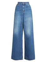 Lightweight High-Rise Wide-Leg Jeans