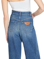 Lightweight High-Rise Wide-Leg Jeans