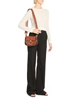 Wool High-Waisted Flare Trousers