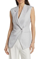 Taylor Linen-Blend Vest Top